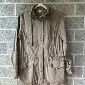 James Perse Women's Tan Hooded Jacket